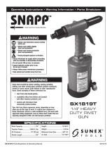 Sunex Tools SNAPP SX1819T User manual