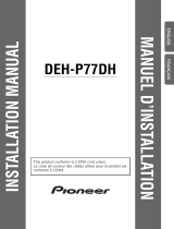 Pioneer DEH-P77DH User manual