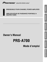 Pioneer PRS-A700 User manual