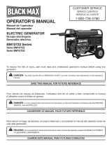 Black Max BM10722 Series Owner's manual