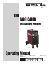 ESAB 190 FABRICATOR Mig Welding Machine User manual