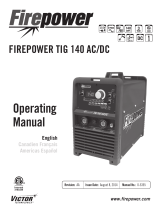ESAB Firepower TIG 140 AC/DC User manual