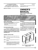 Vestil PJ-CYL series Owner's manual