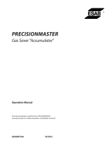 ESAB Precisionmaster Gas Saver "Accumulator" User manual