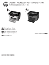 HP LaserJet Pro P1606 Printer series Owner's manual