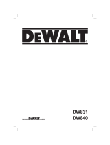 DeWalt DW840 User manual