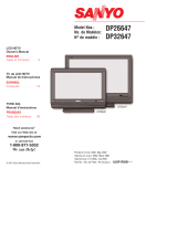 Sanyo DP26647A - 26 Wide-Screen LCD HDTV User manual