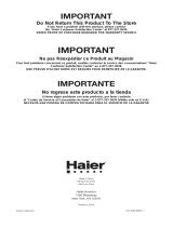 Haier HDB24EA User manual