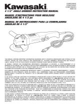 Kawasaki 690155 4 1/2" ANGLE GRINDER User manual