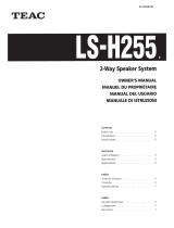 TEAC LS-H255 Owner's manual