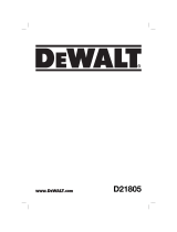 DeWalt D21805 User manual