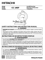 Hitachi CC14SF - Power Tools 14'' Heavy-Duty Cut-Off Saw User manual