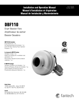 Fantech DBF4XL Operating instructions