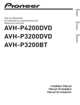 Pioneer AVH-P3200BT Installation guide