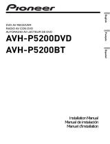 Pioneer AVH-P5200DVD Installation guide