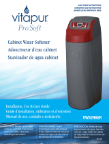 vitapur Pro Soft VWS296GR Installation, Use & Care Manual