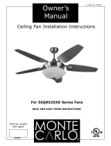 Monte Carlo Fan Company 5HNR52 Owner's manual