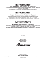 Amana AWCE50ARS User manual