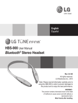 LG HBS-900.AGEUBK User manual