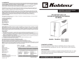 Koblenz 7016 USB/R Operation & Instruction Manual
