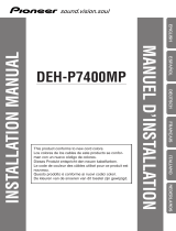 Pioneer DEH-P7400MP Installation guide