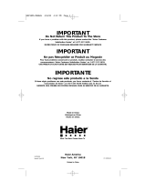 Haier HDP18PA User manual