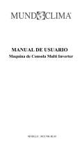 mundoclima MUCNR-HLM Owner's manual