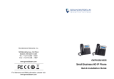 Grandstream Networks GXP1625 Installation guide