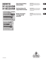Behringer XENYX X1832USB Operating/Safety Instructions Manual