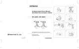 Hitachi WH 12DAF2 Handling Instructions Manual