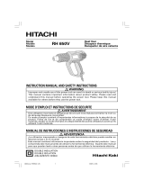 Hitachi RH 650V User manual