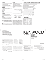 Kenwood KFC-X1730P Owner's manual