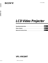 Sony VPL-VW10HT Operating instructions