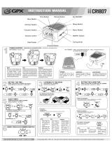 GPX CR1807 User manual