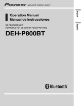 Pioneer DEH-P800BT User manual