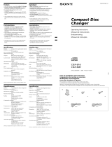 Sony CDX-616 Owner's manual