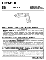 Hitachi DB 3DL User manual