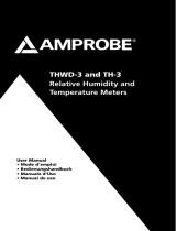 Ampro Corporation THWD-3 & TH-3 Relative Humidity Temperature Meters User manual