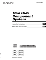 Sony MHC-GN770 User manual