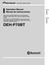 Pioneer DEH-P70BT User manual