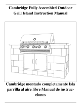 CAMBRIDGE Fully Assembled Outdoor Grill Island User manual