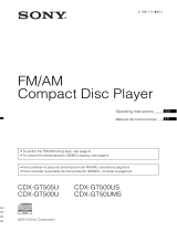 Sony CDX-GT500U User manual