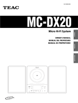 TEAC MC-DX20B Owner's manual
