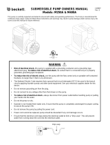 Beckett Water Gardening M400A User manual