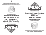 Peak Performance PKC0BK Owner's manual