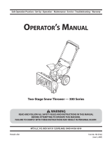 MTD 300 Series User manual