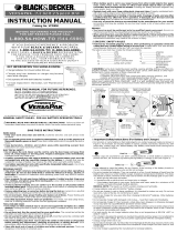 Black & Decker VP850 User manual