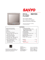 Sanyo DS27224 Owner's manual
