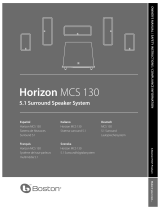 Boston Acoustics Horizon MCS 130 SURROUND User manual