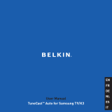 Belkin TUNECAST AUTO FM TRANSMETTEUR POUR SAMSUNG K3, K5 ET T9 #F8V7101EASAM Owner's manual